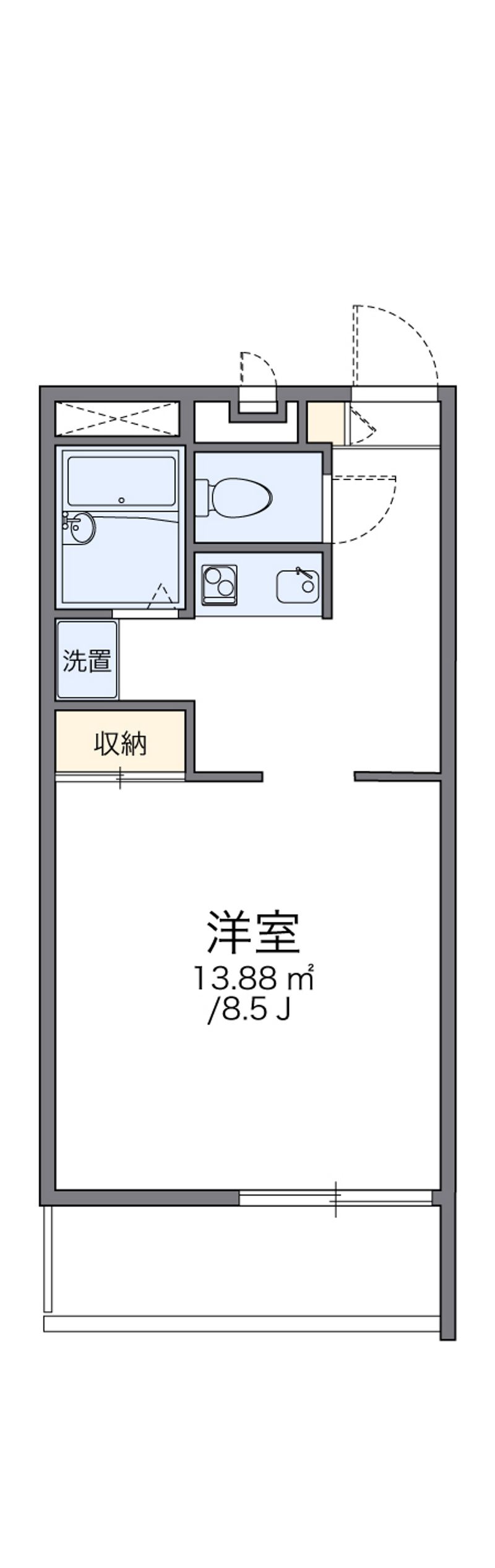 レオパレスＧｒｅｅｎＣｏｕｒｔ 間取図