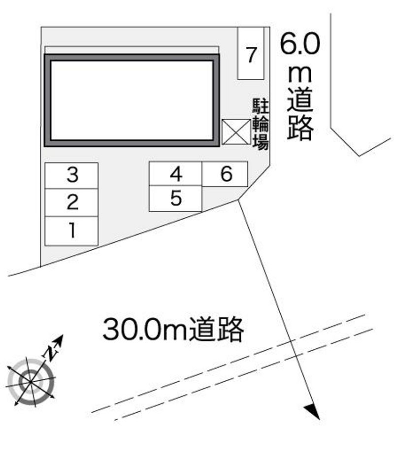 レオパレスロワール自由ヶ丘 配置図