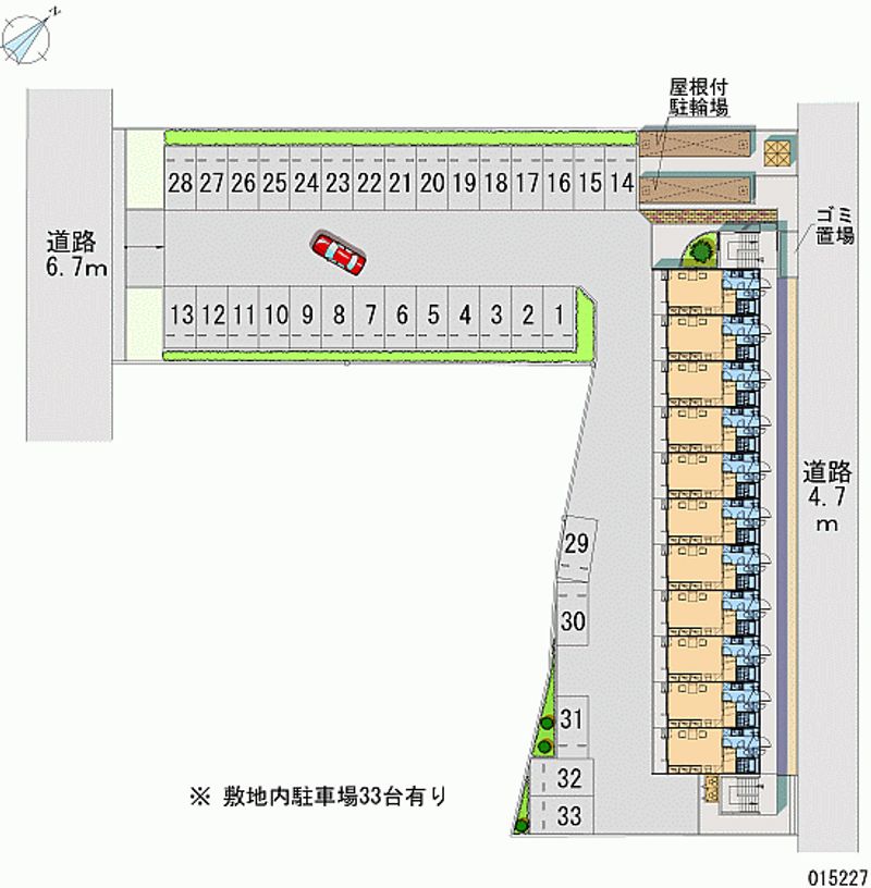 レオパレスリベェール 月極駐車場