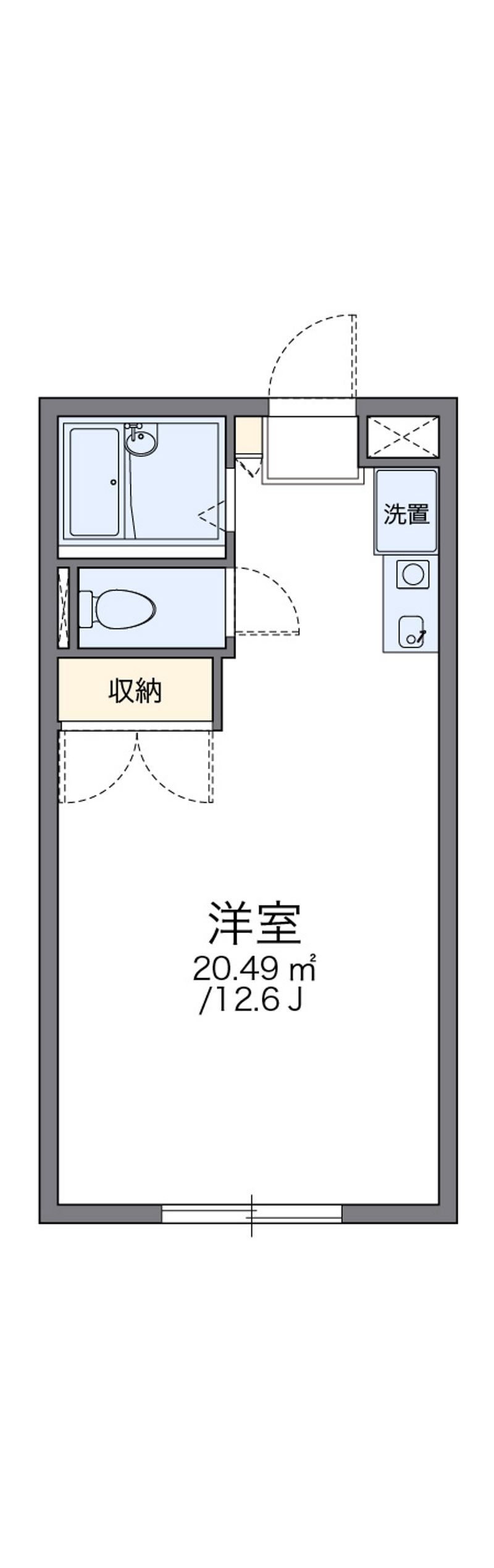 レオパレスミライ 間取図