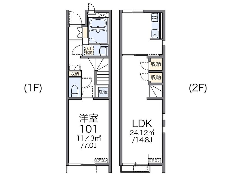 レオネクストかよいちょう 間取図