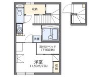 レオパレス荻町 間取り図