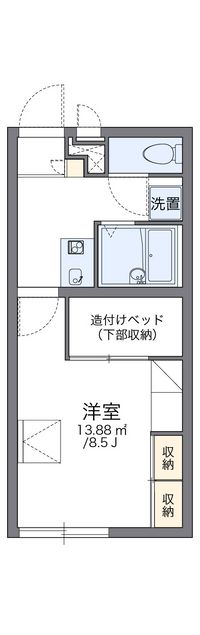 レオパレスナルシッサス　ハウス 間取り図