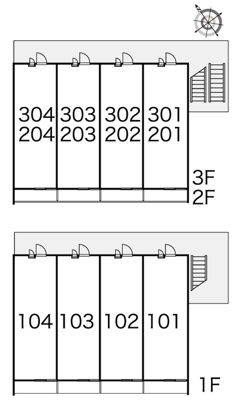 レオパレスＭａｋｅａｒｒｏｗⅡ 間取り配置図