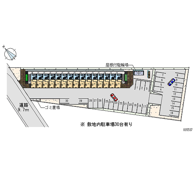 35537 Monthly parking lot