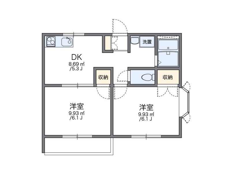 レオパレス藤宮 間取図