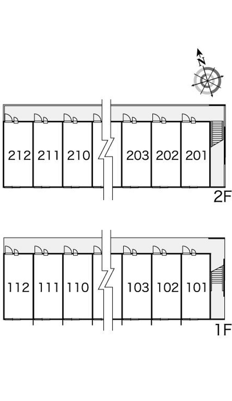 レオパレスエトワール 間取配置図