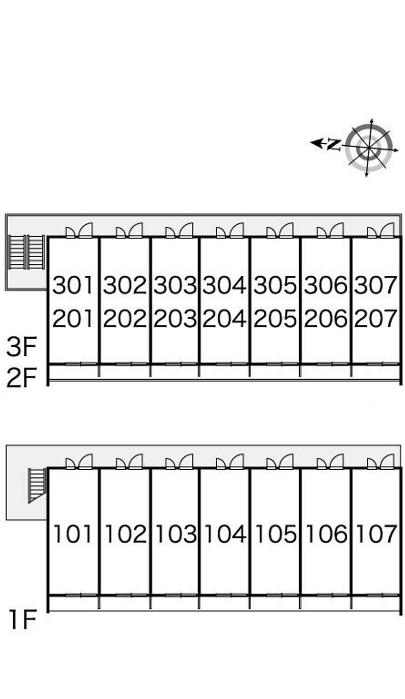 レオパレスメゾン八瀬 間取り配置図