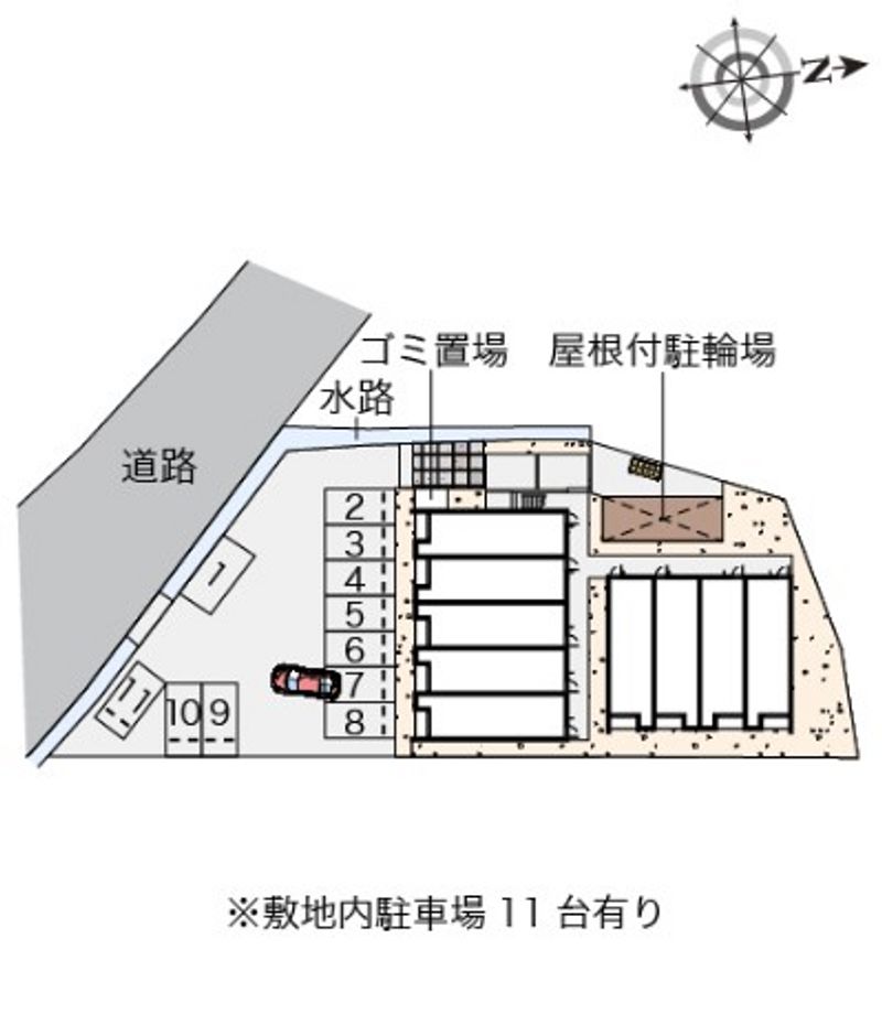 クレイノレガーレ長船 駐車場