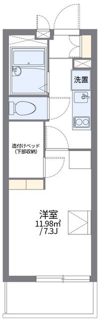レオパレスヒルサイドフラット 間取り図
