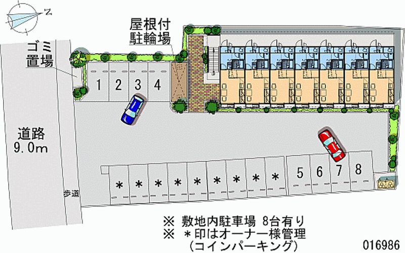 レオパレス鳳仙花 月極駐車場