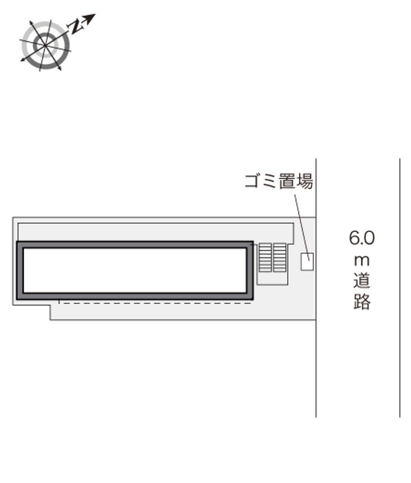 レオパレス東今里 配置図