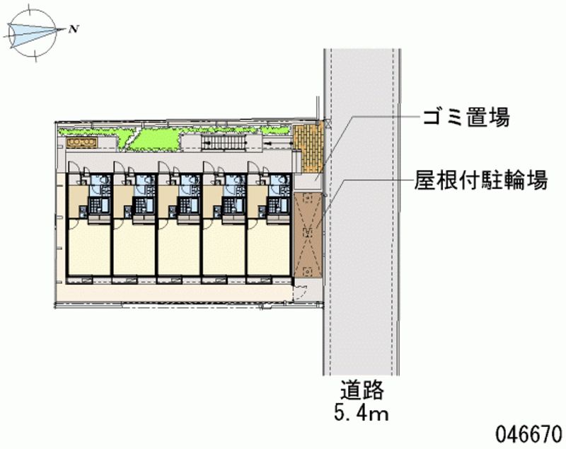 レオパレス北三国丘 区画図