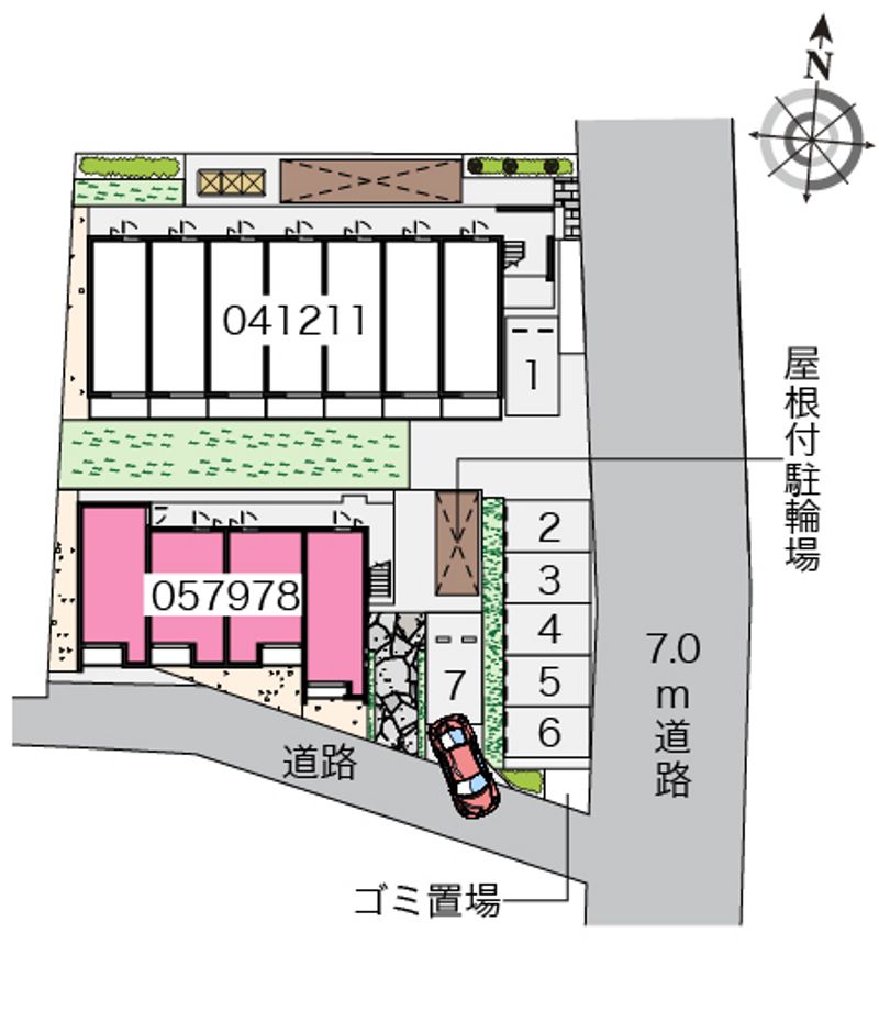 クレイノボンヌシャンス中村 配置図