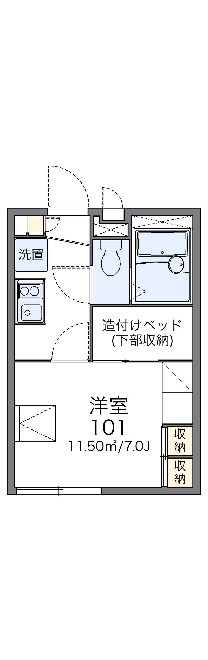 レオパレスガーデン 間取図
