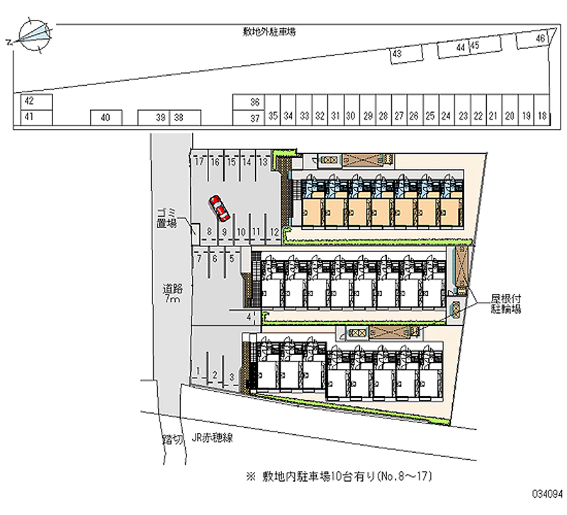 レオパレス福岡Ｃ 月極駐車場