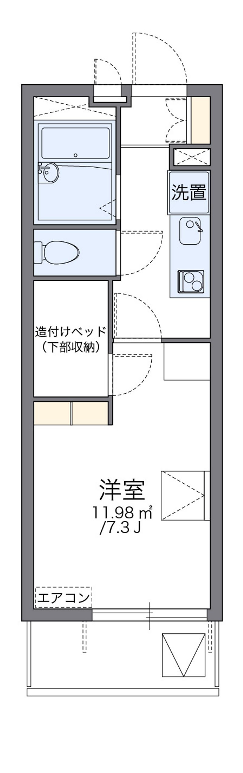 レオパレスコン　ヴィスタ 間取図