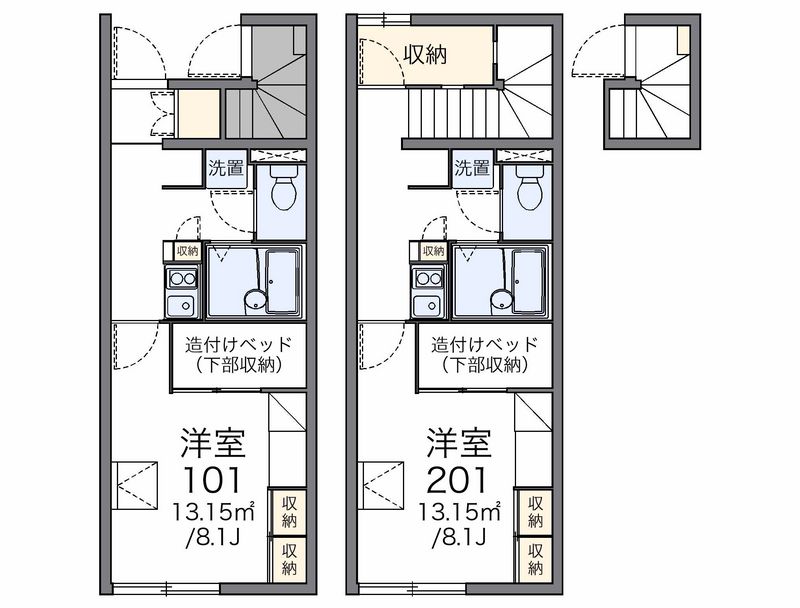 レオパレスベルタＢ 間取図