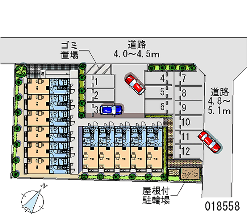 レオパレスＭ．Ｉ 月極駐車場