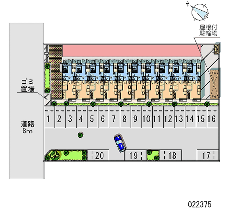 22375 Monthly parking lot