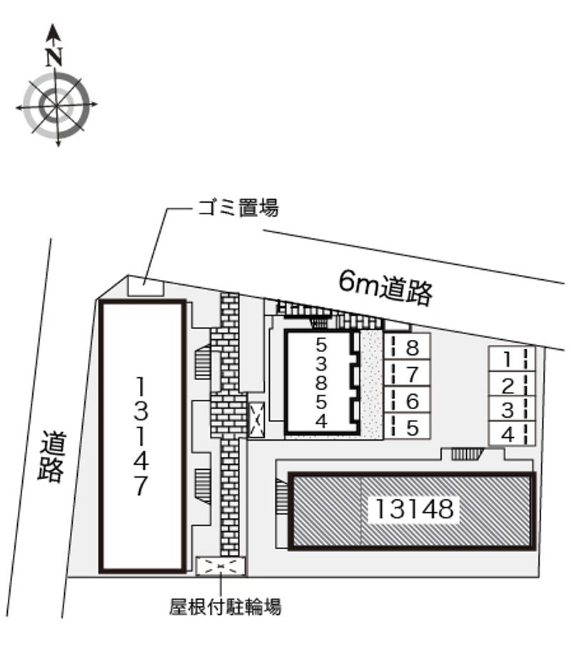 レオパレスラビドールⅡ 配置図