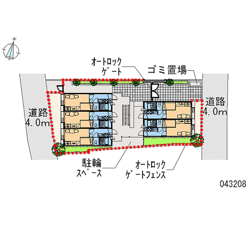 レオパレスフリージア 区画図