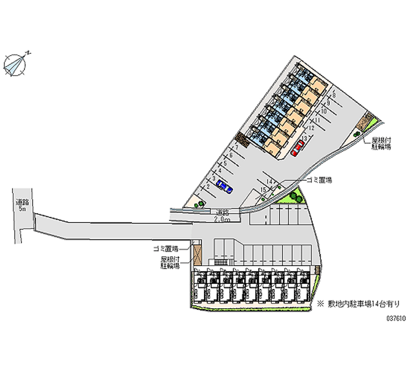 レオパレスセジュールⅡ 月極駐車場