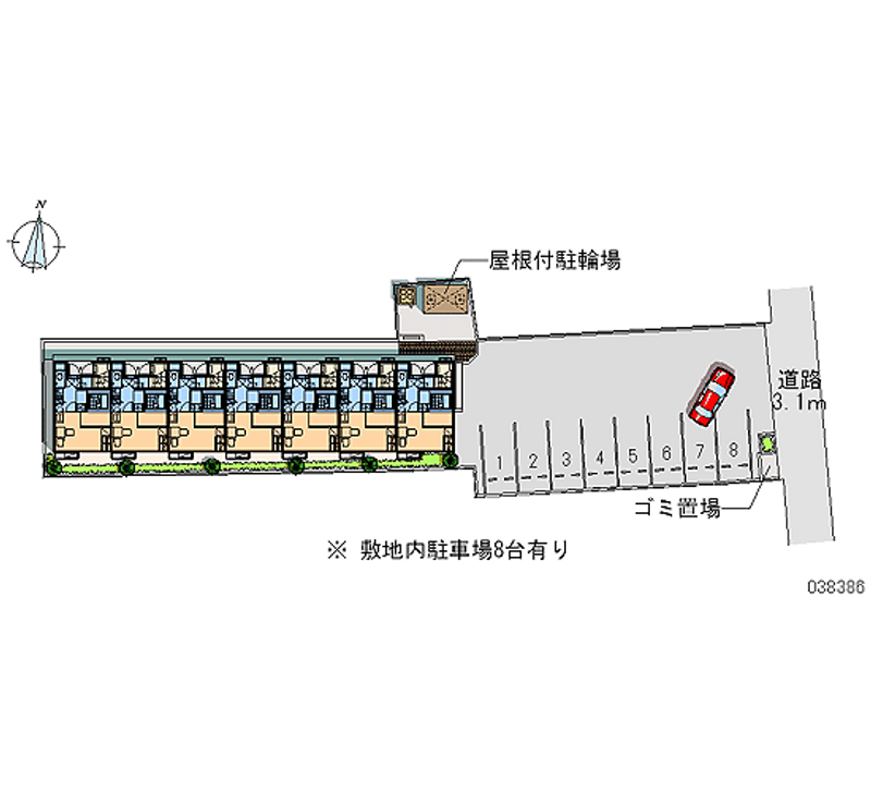 38386 Monthly parking lot