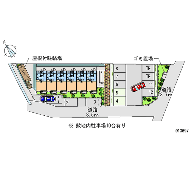 13697月租停車場