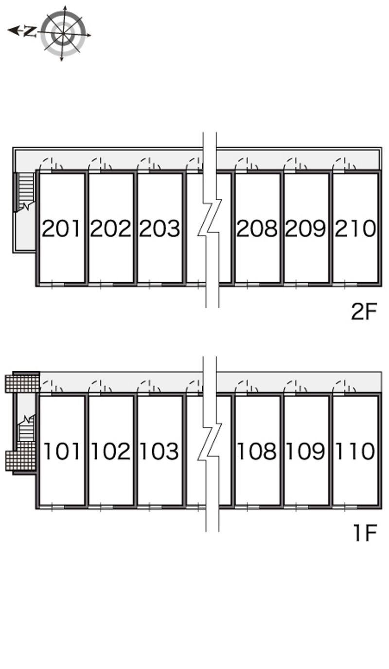 レオパレスＳＡＤＡ２ 間取配置図
