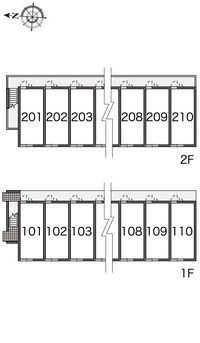 レオパレスＳＡＤＡ２ 間取配置図