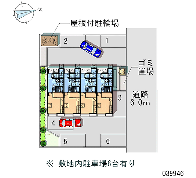 レオパレスフルーレ 月極駐車場