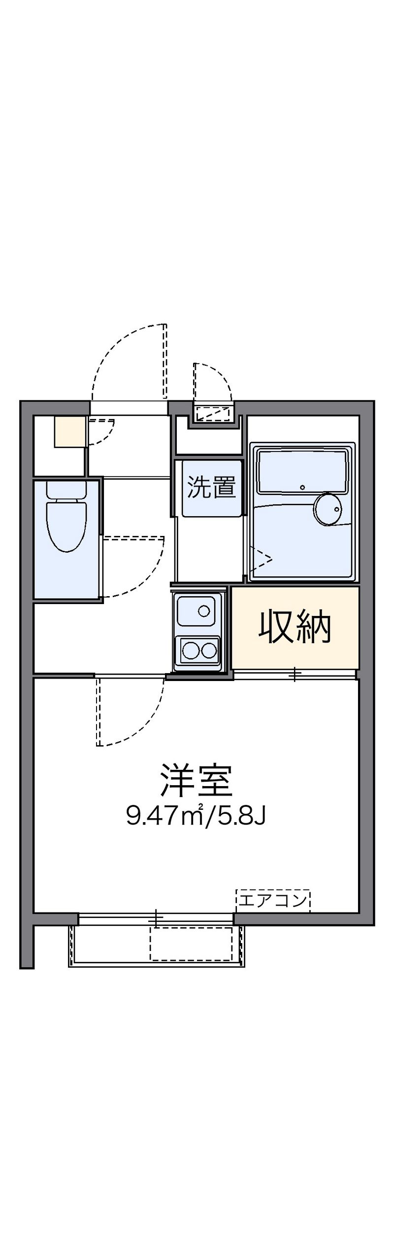 レオパレス羽根木 間取図