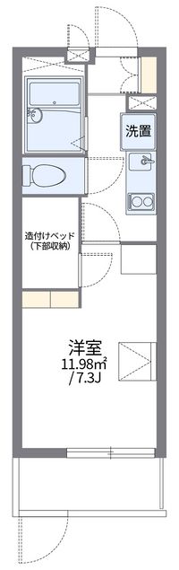 レオパレスメルヴェーユ佐賀 間取り図