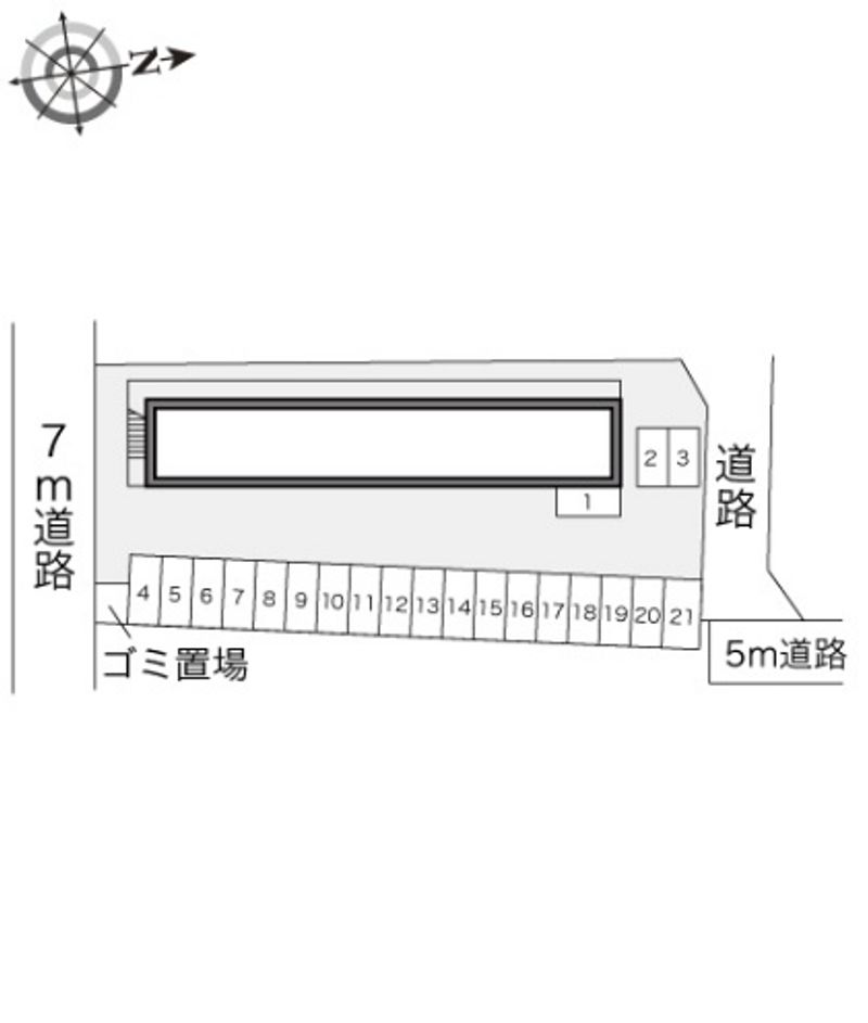レオパレス高屋の庄 駐車場