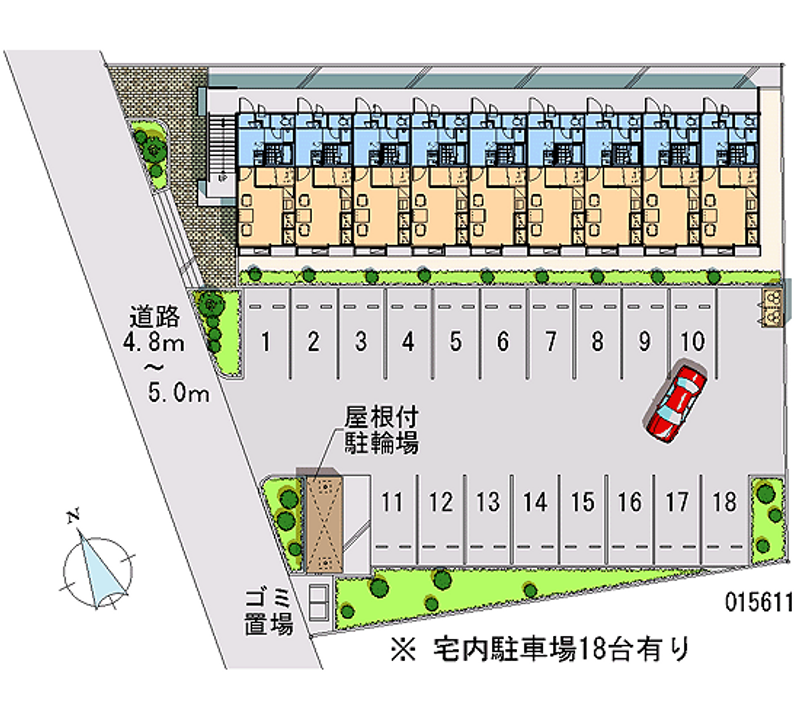 15611 Monthly parking lot