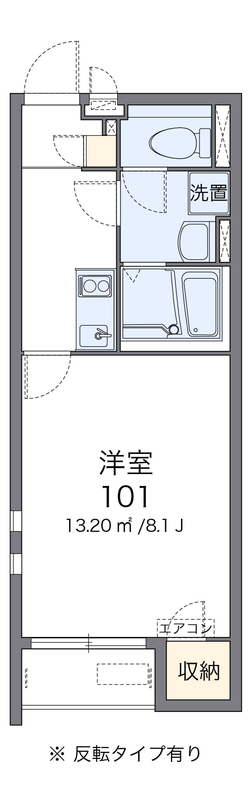 クレイノソレイユ扇町 間取図