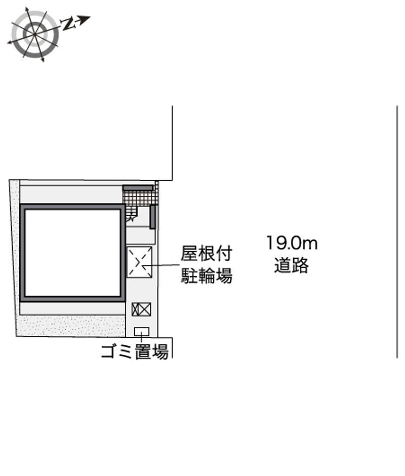 レオパレスグリーンフラットＦ 配置図