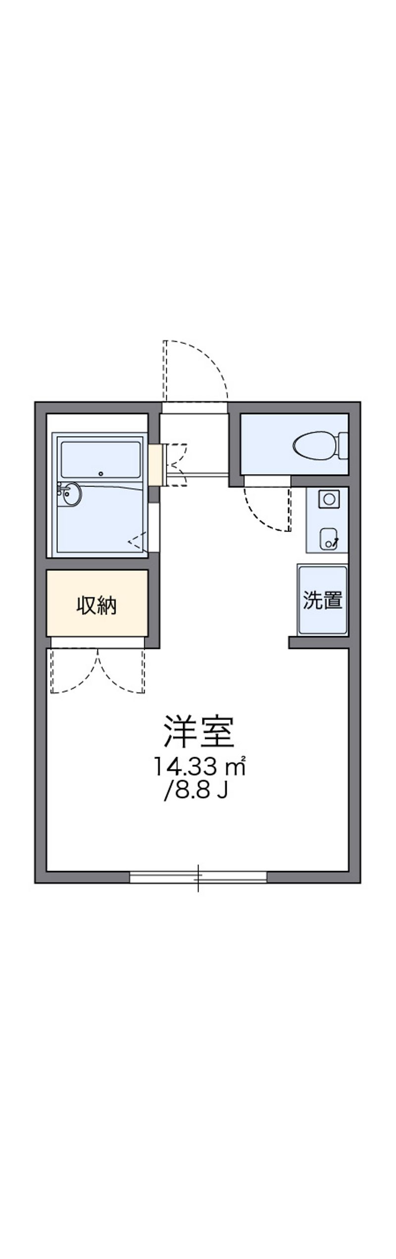 レオパレス星の宮 間取図
