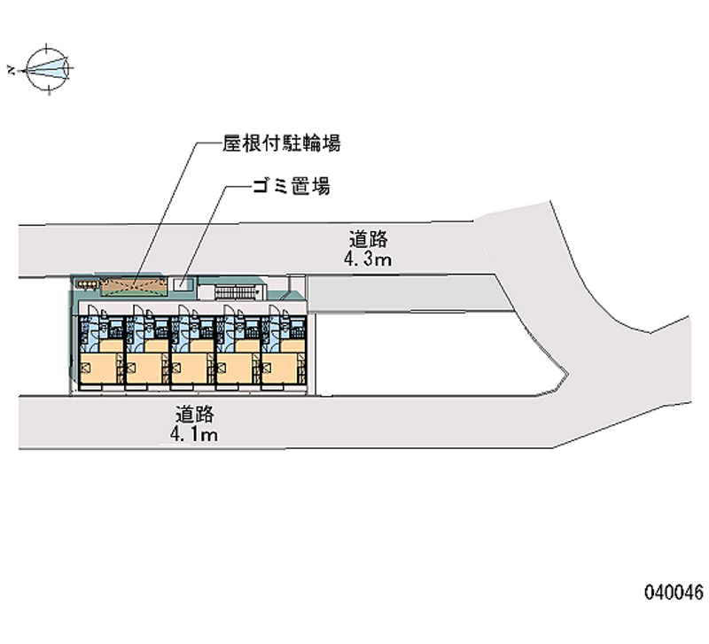 レオパレスＩＫＵＳＨＩ 区画図