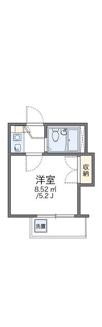 レオパレス落合 間取り図