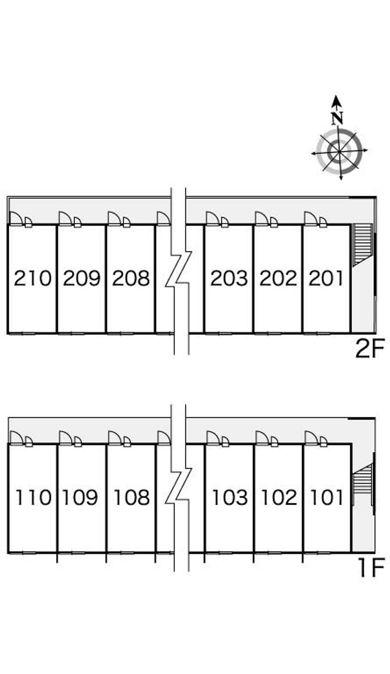 レオパレスＷＨＩＴＥ　ＷＥＬＬ 間取配置図