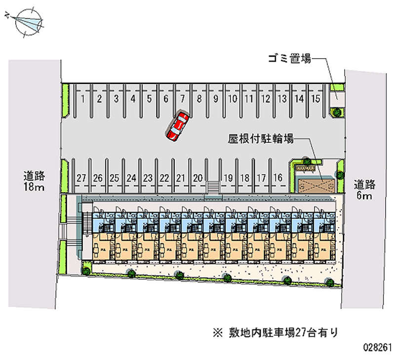 28261 Monthly parking lot