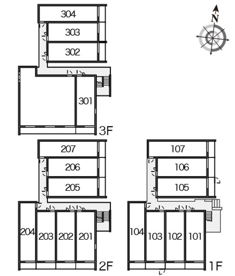 クレイノグランシーダ 間取配置図