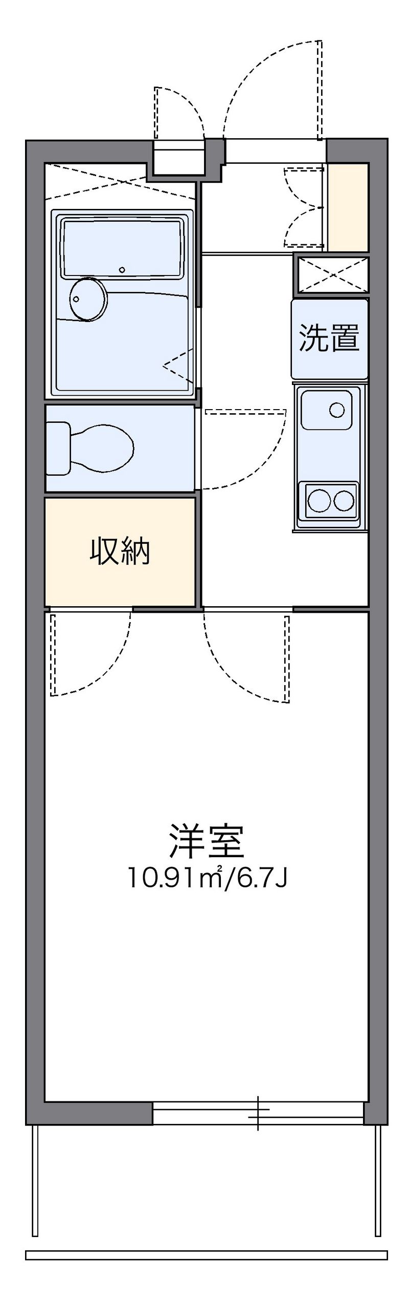 レオパレス光沙 間取図