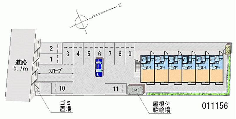 レオパレス土橋 月極駐車場