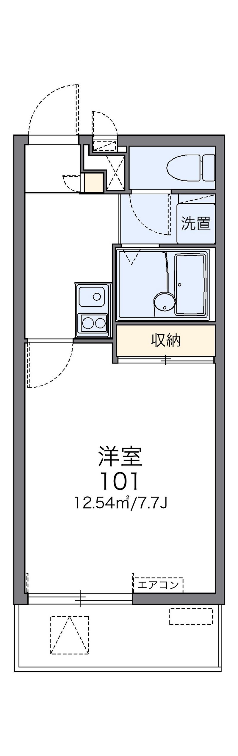 レオパレスグランディールＫ 間取図
