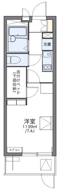 レオパレスＵｒｂａｎ桂坂 間取図