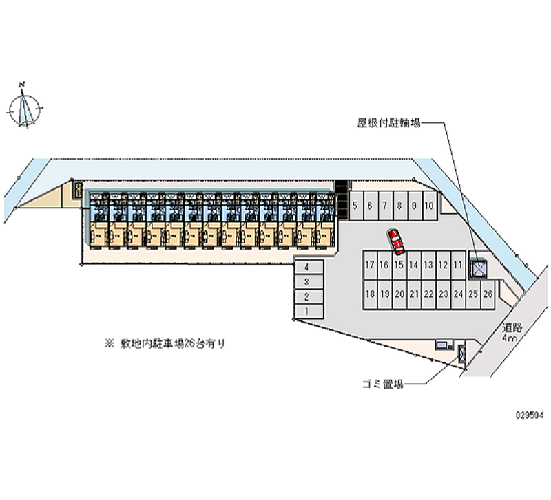 レオパレスさくらんぼⅡ 月極駐車場