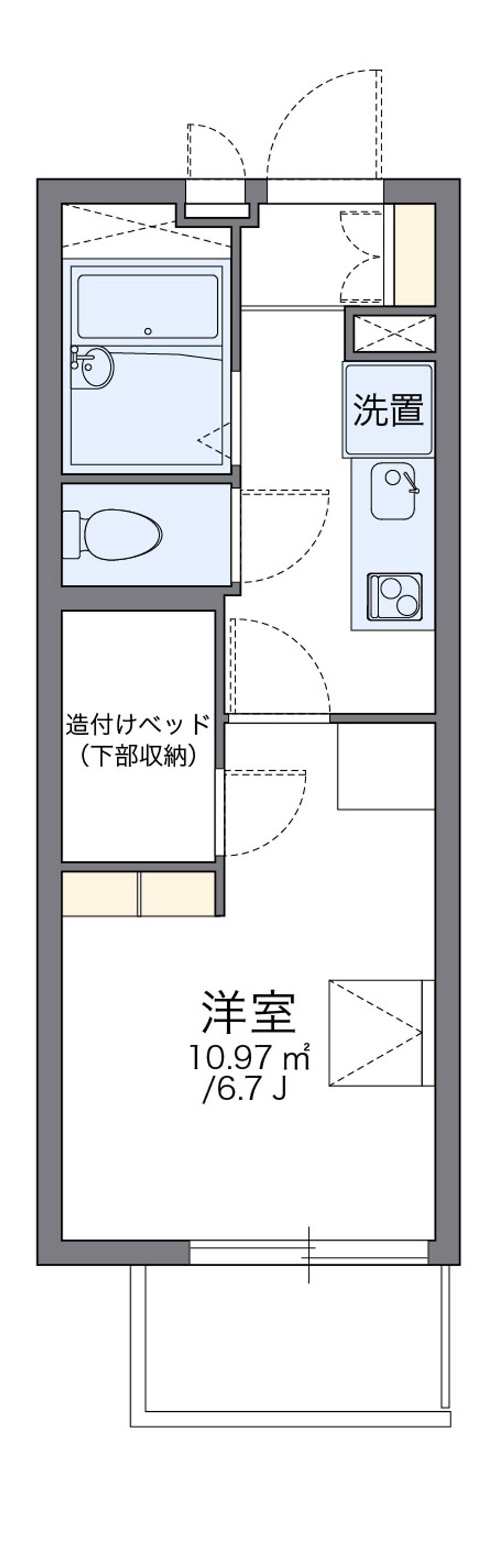 レオパレスＦｏｕｎｔ　Ａ 間取図